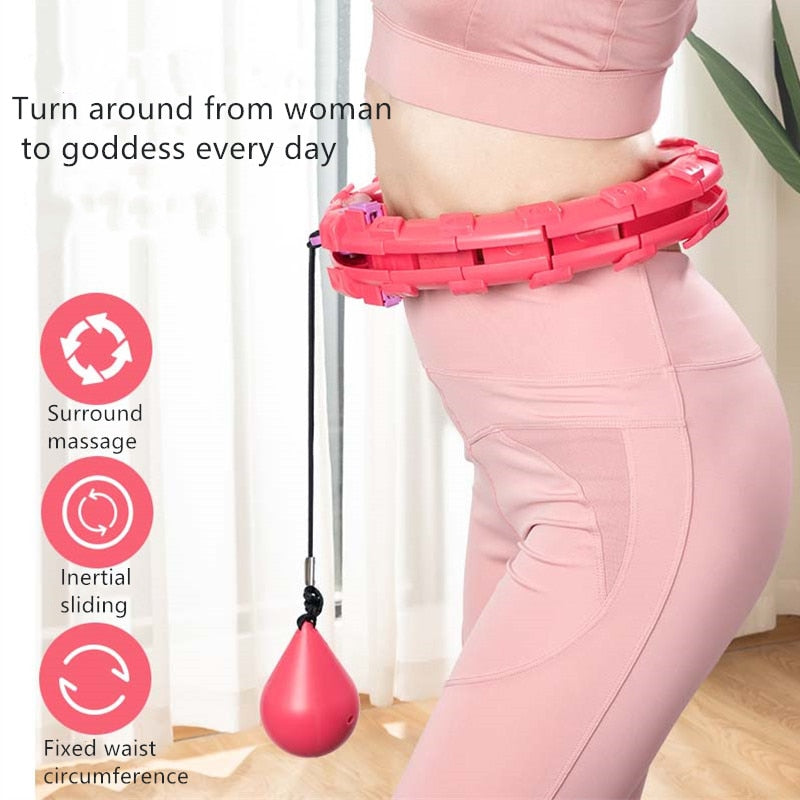Intelligent Fitnessgeräte -- Breit Hula-Hoop mit Massagenoppen