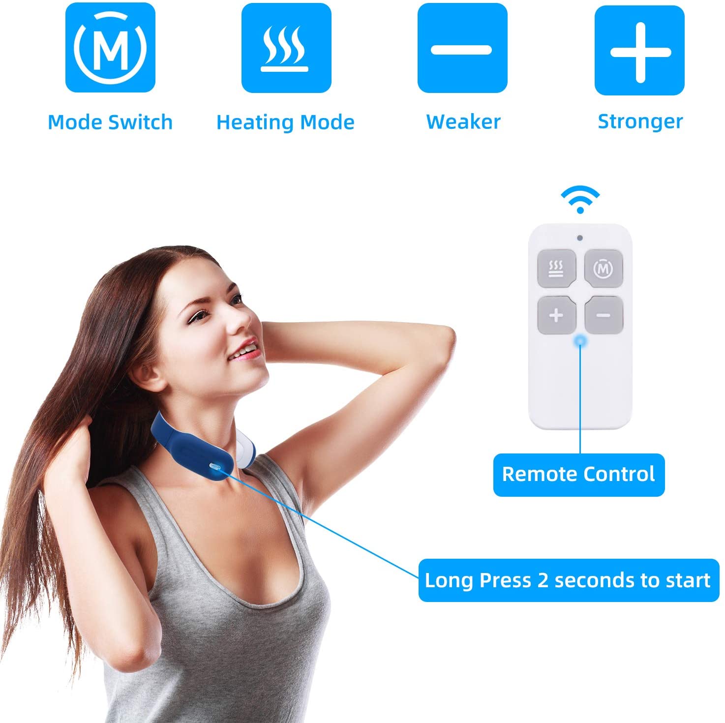 Intelligentes elektrisches Nacken- und Schultermassagegerät Schmerzlinderungstool Entspannung im Gesundheitswesen Halswirbelphysiotherapie