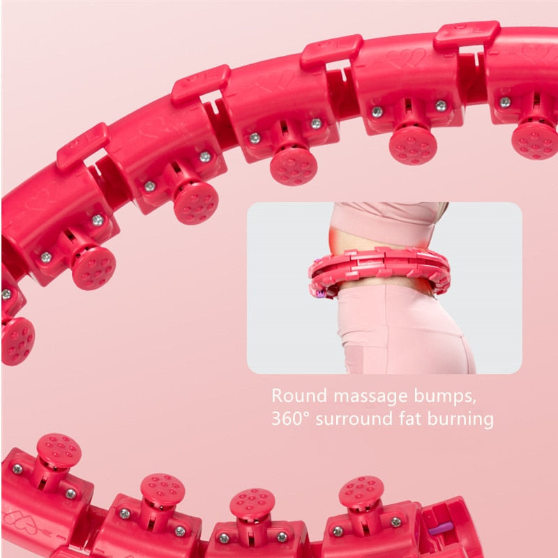 Intelligent Fitnessgeräte -- Breit Hula-Hoop mit Massagenoppen