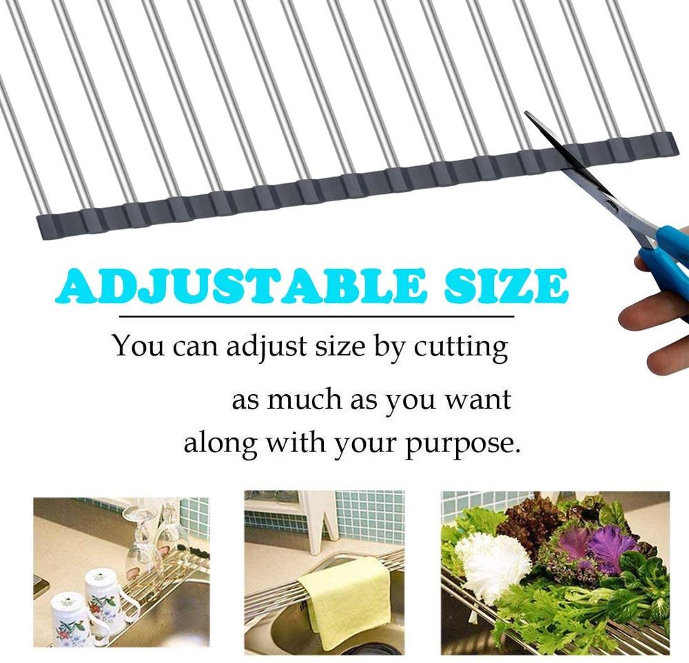 Faltbares Abtropfgestell für das Waschbecken in der Küche