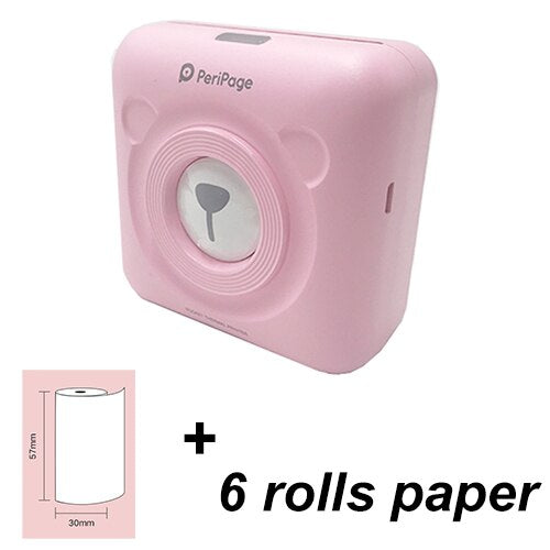 Mini Handydrucker Fotodrucker Thermodrucker Bildetikett