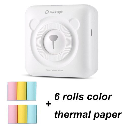 Mini Handydrucker Fotodrucker Thermodrucker Bildetikett