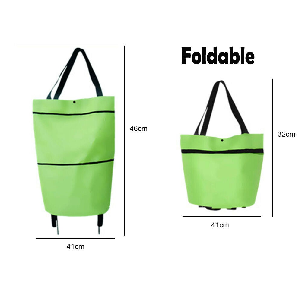 2-in-1 faltbarer Einkaufswagen