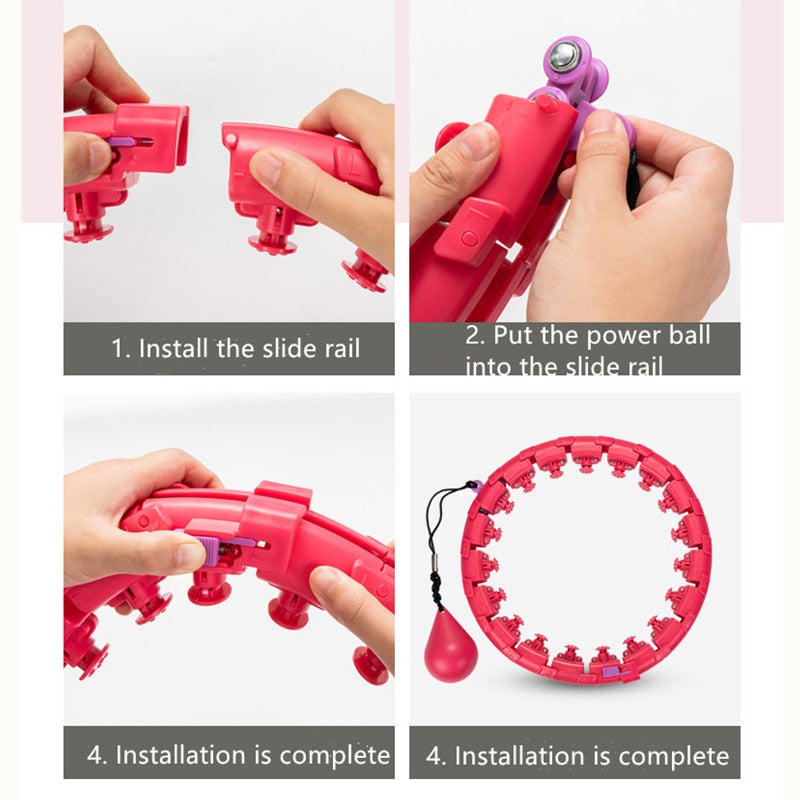 Intelligent Fitnessgeräte -- Breit Hula-Hoop mit Massagenoppen