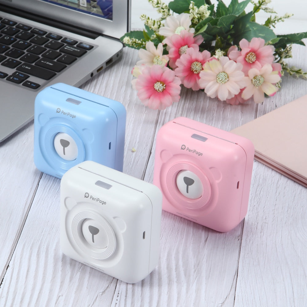 Mini Handydrucker Fotodrucker Thermodrucker Bildetikett
