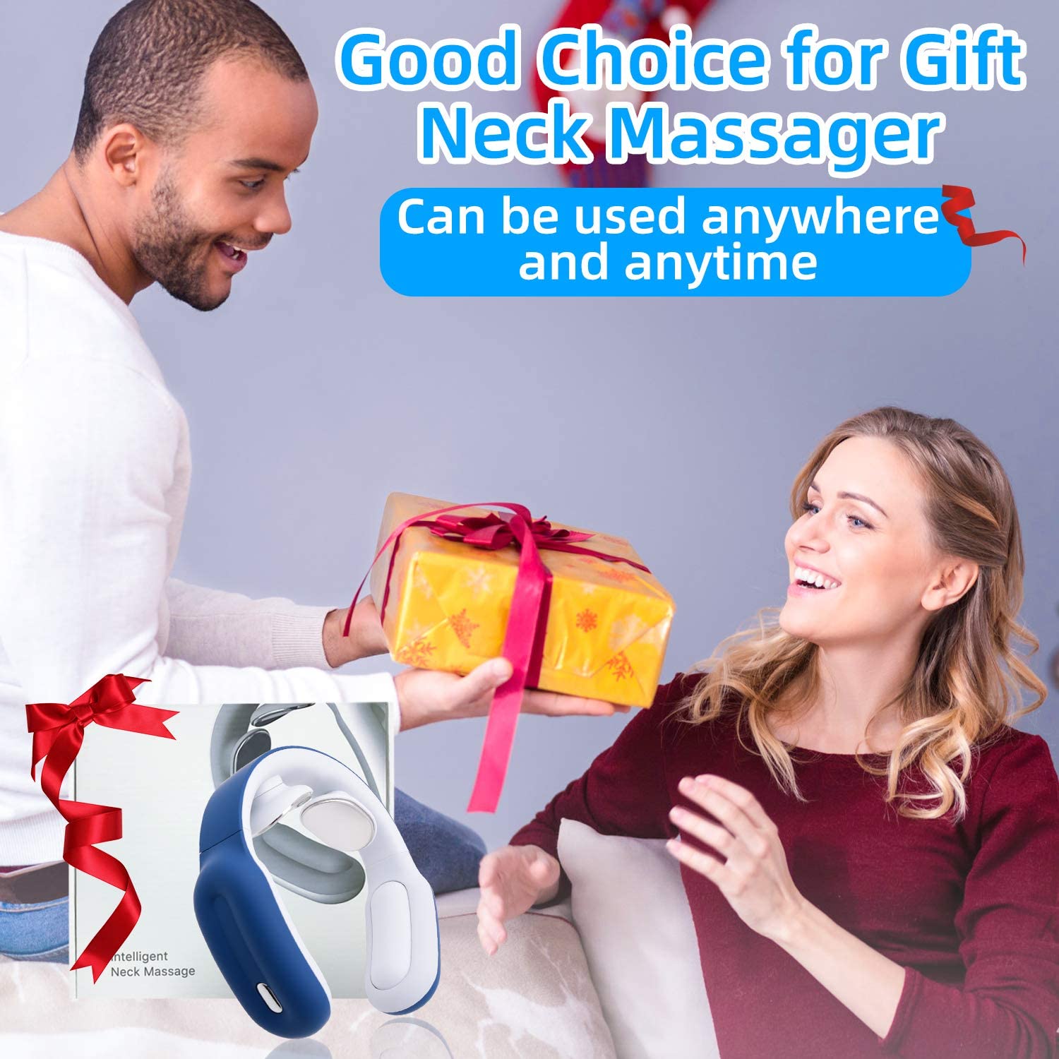 Intelligentes elektrisches Nacken- und Schultermassagegerät Schmerzlinderungstool Entspannung im Gesundheitswesen Halswirbelphysiotherapie