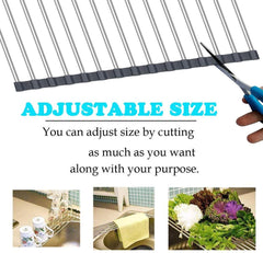 Faltbares Abtropfgestell für das Waschbecken in der Küche