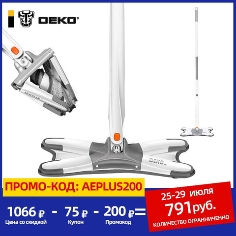 X-Typ Mikrofaser-Bodenmopp mit 360-Grad-Drehkopf