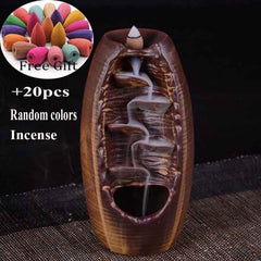 Keramikgefäß Räucherwasserfall