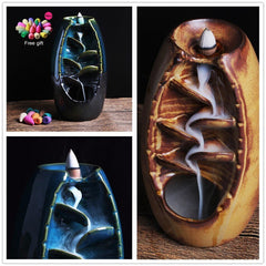 Keramikgefäß Räucherwasserfall