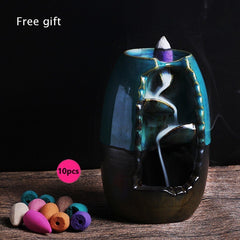 Keramikgefäß Räucherwasserfall