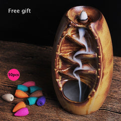 Keramikgefäß Räucherwasserfall